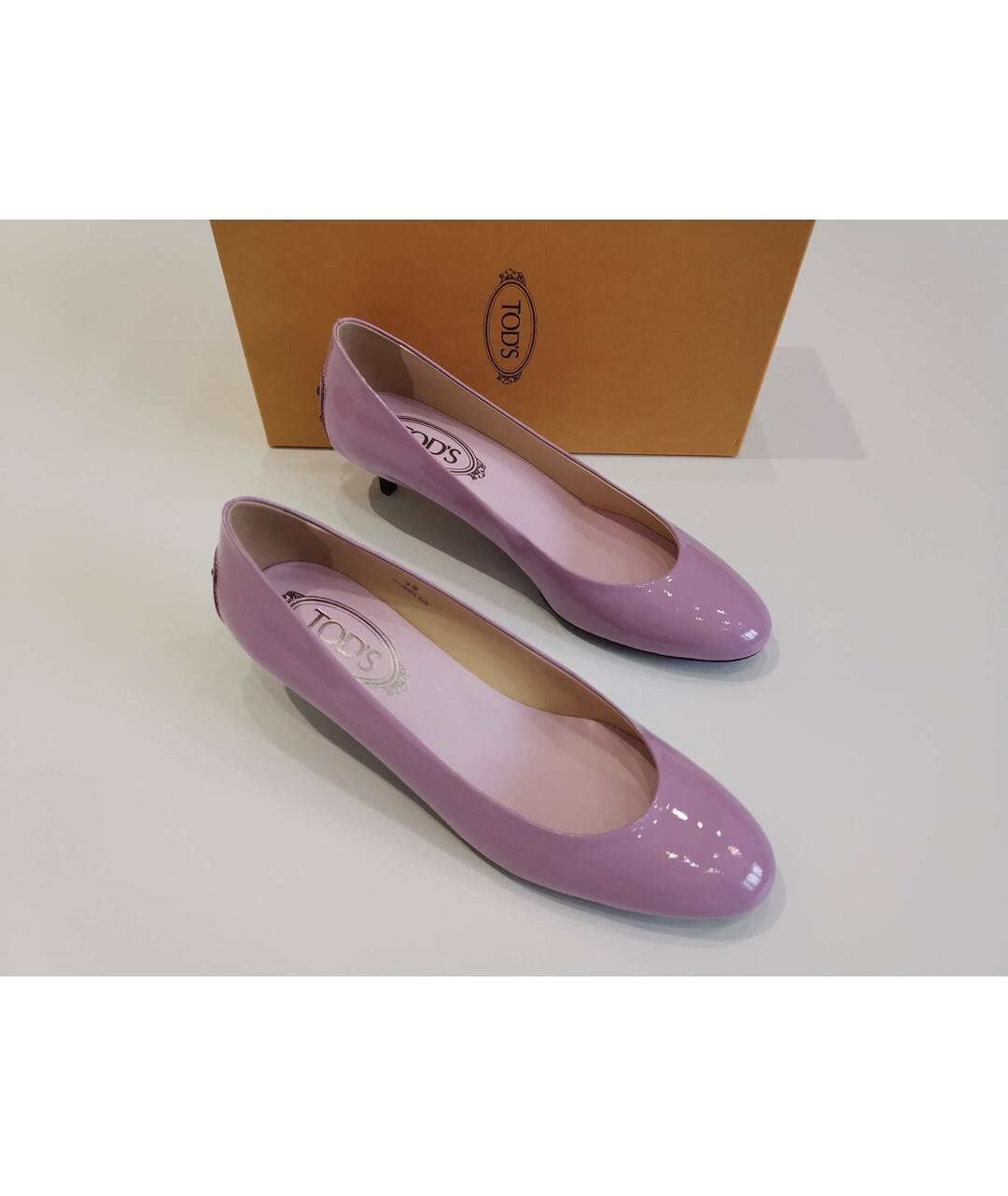 TOD'S Фиолетовые туфли из лакированной кожи, фото 3